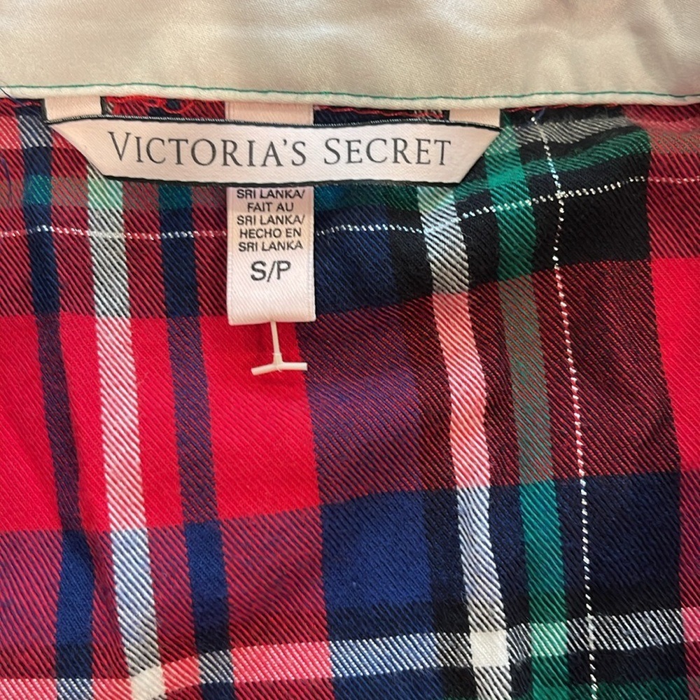 Victoria's Secret Red Plaid Pajama Night Shirt - Picture 5 of 6